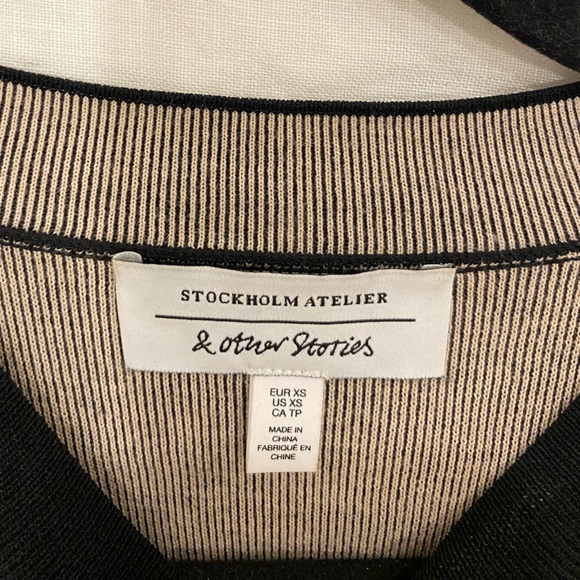 & Other Stories tie front top - Picture 2 of 2